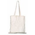 Natural Canvas Convention Tote Bag with Shoulder Strap - Blank (15"x16")